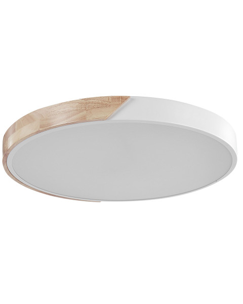 Lampa sufitowa LED plafon okrągła metalowa biała 280222