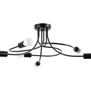 Lampa sufitowa Levar 6-punktowa stalowa czarna 328738 Lampa sufitowa Levar 6-punktowa stalowa czarna 328738