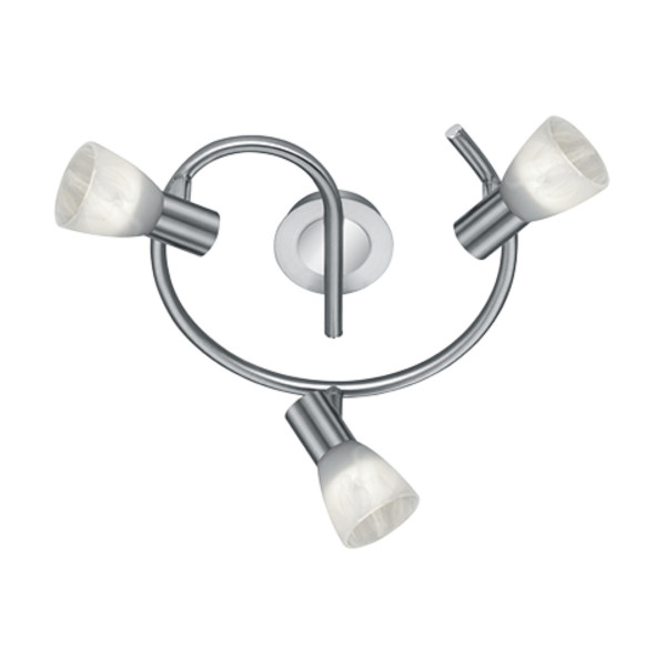 Lampa sufitowa LEVISTO srebrno-biała 3xE14x40W IP20 Trio 942506