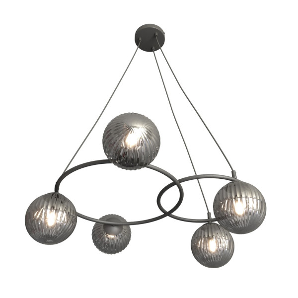Lampa Sufitowa Libra 5 Bl Grafit 767956