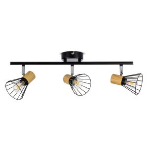 Lampa sufitowa LightLogic LL COYE EL-3I E14 66211 ścienna drewniana spot 964553 Lampa sufitowa LightLogic LL COYE EL-3I E14 66211 ścienna drewniana spot 964553
