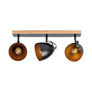 Lampa sufitowa LightLogic LL NIOR EL-3I E14 66194 potrójna spot czarna 964542