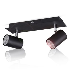 Lampa sufitowa LightLogic LL OSLO EL-2I B-SR 30549 podwójna spot oprawa 957431 Lampa sufitowa LightLogic LL OSLO EL-2I B-SR 30549 podwójna spot oprawa 957431