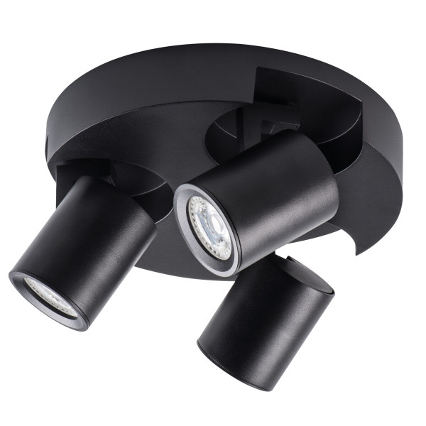 Lampa sufitowa LightLogic LL PORI EL-3O B 30557 spot okrągła potrójna 964410