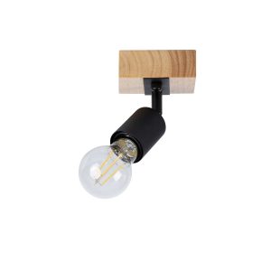 Lampa sufitowa LightLogic LL PRER EL-1O E27 66219 ścienna loft drewniana 964436