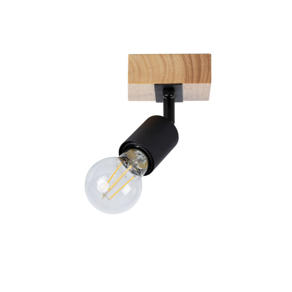 Lampa sufitowa LightLogic LL PRER EL-1O E27 66219 ścienna loft drewniana 964436