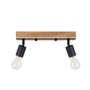 Lampa sufitowa LightLogic LL PRER EL-2I E27 66220 ścienna loft drewniana 964564 Lampa sufitowa LightLogic LL PRER EL-2I E27 66220 ścienna loft drewniana 964564