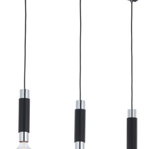 Lampa sufitowa LILE czarna-chromowana 3xE27x15W IP20 Jupiter 1004390
