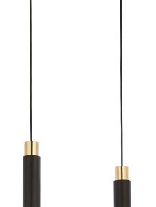 Lampa sufitowa LILE czarno-złota 2xE27x15W IP20 Jupiter 1004084
