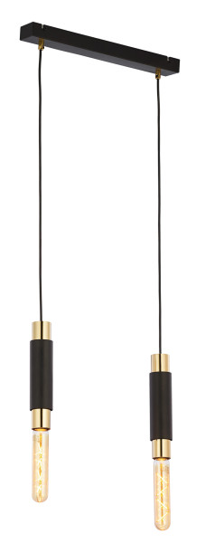 Lampa sufitowa LILE czarno-złota 2xE27x15W IP20 Jupiter 1004084