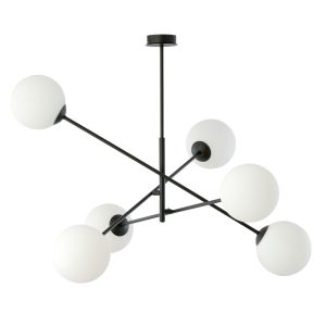 Lampa Sufitowa Linear 6 Black/Opal 767920