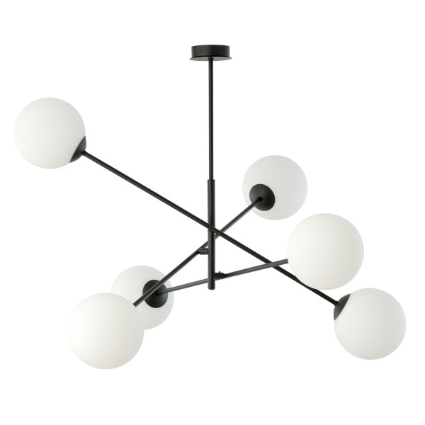 Lampa Sufitowa Linear 6 Black/Opal 767920