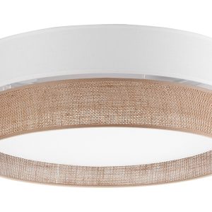 Lampa sufitowa Linobianco 3-punktowa tkaninowa beżowa 56219 Lampa sufitowa Linobianco 3-punktowa tkaninowa beżowa 56219