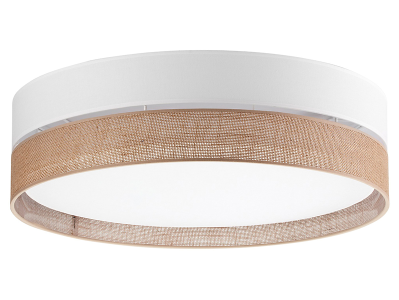 Lampa sufitowa Linobianco 4-punktowa tkaninowa biała 56220