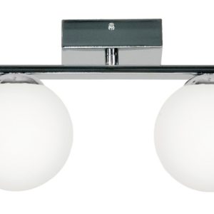Lampa sufitowa listwa kule białe chrom EDYLIT 2xE14 FOREST 13-498 1048199 Lampa sufitowa listwa kule białe chrom EDYLIT 2xE14 FOREST 13-498 1048199