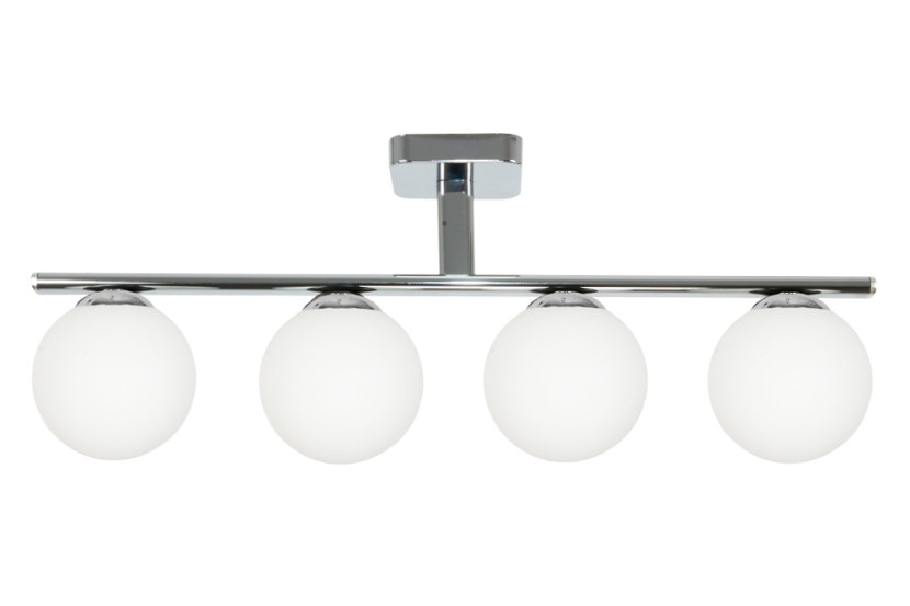 Lampa sufitowa listwa kule białe chrom EDYLIT 4xE14 PRIM 13-421 1048143