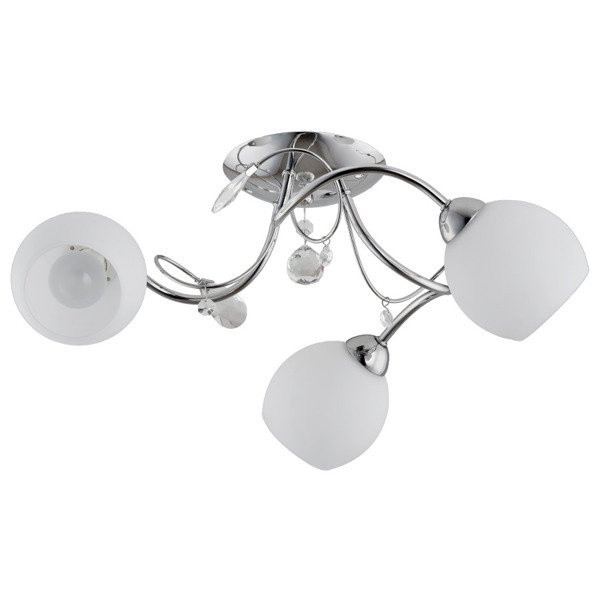 Lampa sufitowa LIVIA chromowana 3xE14x10W wym:20x20x48cm IP20 Alfa 1020301