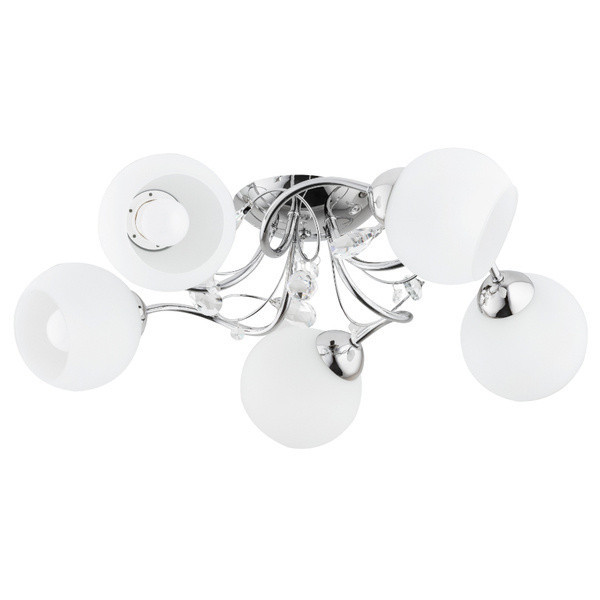Lampa sufitowa LIVIA PRO chromowana 5xE27x15W wym:20x52x52cm IP20 Alfa 1021192