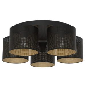 Lampa sufitowa Loft shade czarny mat-złota 5xE27x15W IP20 Luminex 1021142 Lampa sufitowa Loft shade czarny mat-złota 5xE27x15W IP20 Luminex 1021142