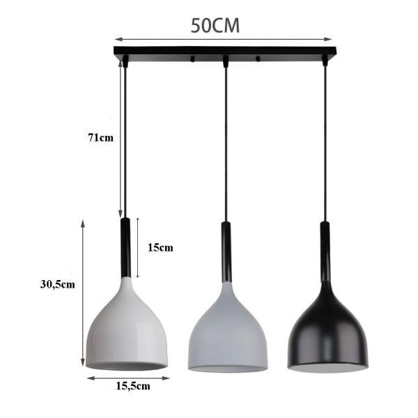 Lampa sufitowa loftowa metalow 659758