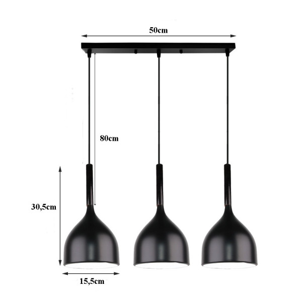 Lampa sufitowa loftowa metalow 656713