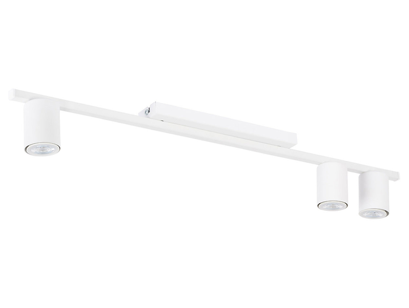 Lampa sufitowa Logan White 3-punktowa metalowa biała 55828