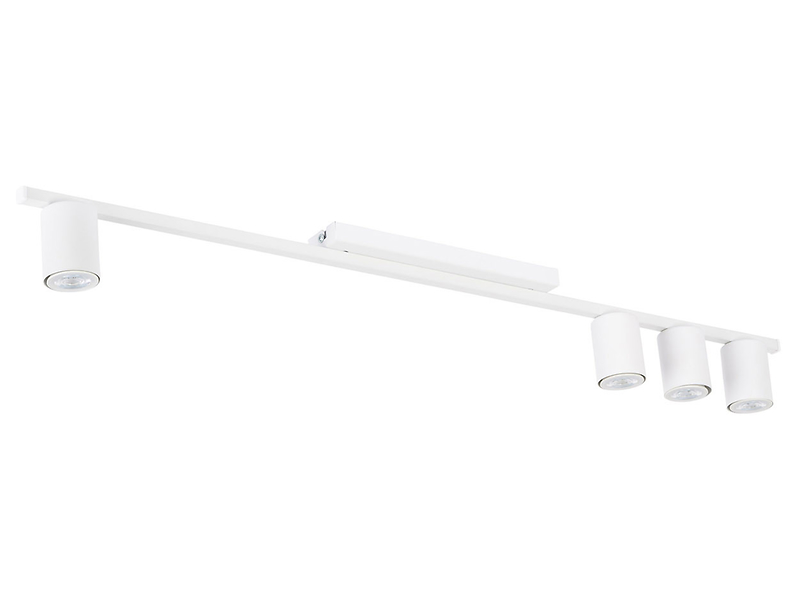 Lampa sufitowa Logan White 4-punktowa metalowa biała 55829