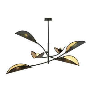 Lampa Sufitowa Lotus 6 Black/Gold 767934