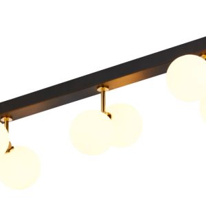 Lampa sufitowa LUNA czarno-złota-biała 6xG9x14W IP20 Jupiter 942651 Lampa sufitowa LUNA czarno-złota-biała 6xG9x14W IP20 Jupiter 942651