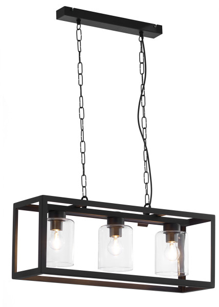 Lampa sufitowa MACARI czarna 3xE27x15W IP20 Jupiter 1004078