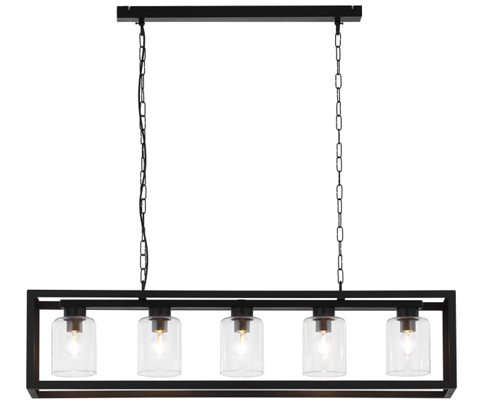 Lampa sufitowa MACARI czarna 5xE27x15W IP20 Jupiter 1004484