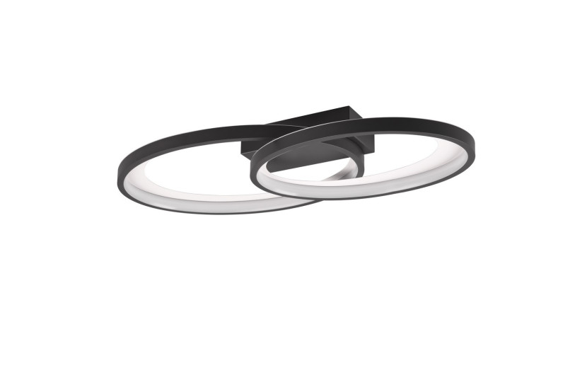 Lampa sufitowa MALAGA czarna LED 1x25W Ciepła biel 2900lm RL 860258