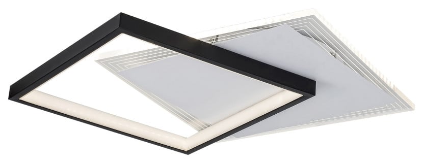 Lampa sufitowa Malcolm czarno-biała LED 1x35W Neutralna biel 2150lm Rabalux 860481