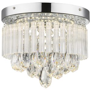 Lampa sufitowa Manilo LED metalowa srebrna 38409 Lampa sufitowa Manilo LED metalowa srebrna 38409