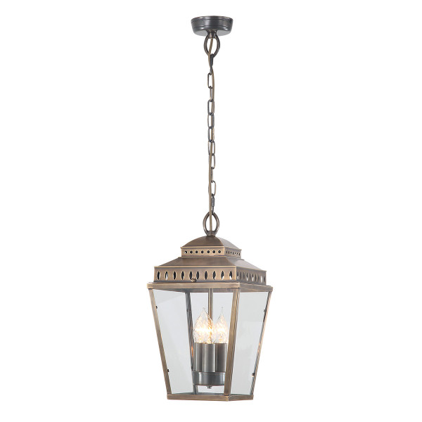 Lampa sufitowa Mansion House postarzany mosiądz 3xE14x60W IP44 Elstead 930484