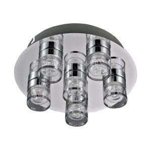 Lampa sufitowa MARC chromowana dymiona LED 4×5,5W Ciepła biel 400lm Italux 860252 Lampa sufitowa MARC chromowana dymiona LED 4×5,5W Ciepła biel 400lm Italux 860252