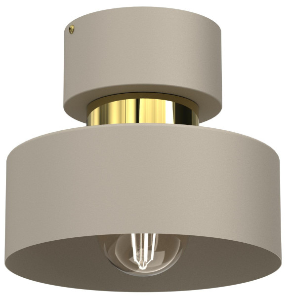 Lampa Sufitowa MARTI Beżowo-Złota 1xE27 Nowoczesna do Salonu 656705