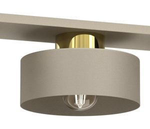 Lampa Sufitowa MARTI Beżowo-Złota 3xE27 Nowoczesna do Salonu 656704 Lampa Sufitowa MARTI Beżowo-Złota 3xE27 Nowoczesna do Salonu 656704