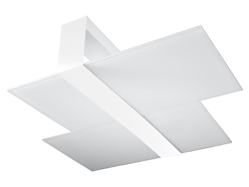 Lampa sufitowa Massimo 2-punktowa szklana białą 72707