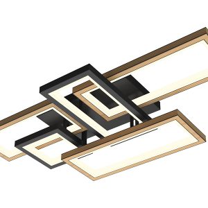 Lampa sufitowa Matera LED 5-punktowa ze ściemniaczem czarna 112922 Lampa sufitowa Matera LED 5-punktowa ze ściemniaczem czarna 112922