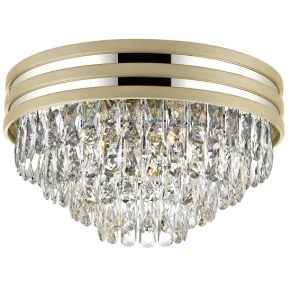Lampa sufitowa matowe złoto-transparentna NAICA 5xE14x40W Zuma Line 821479 Lampa sufitowa matowe złoto-transparentna NAICA 5xE14x40W Zuma Line 821479