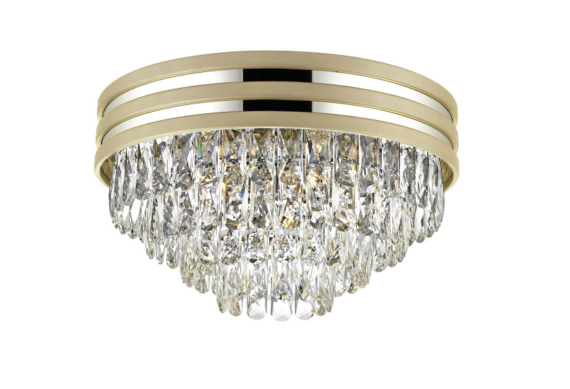 Lampa sufitowa matowe złoto-transparentna NAICA 5xE14x40W Zuma Line 821479