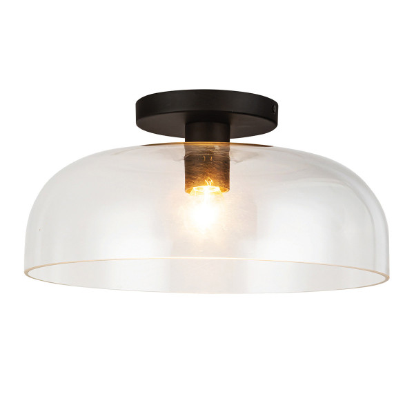 Lampa sufitowa matowy czarno-przezroczysty SYLVIA 1xE27x60W Alora Mood 820495
