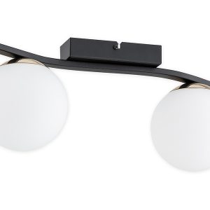 Lampa sufitowa Maya 2-punktowa stalowa czarna 57434