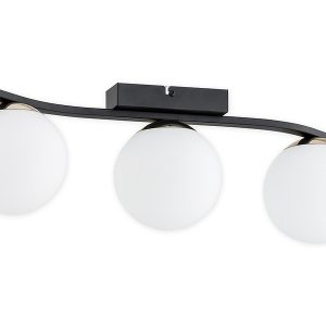 Lampa sufitowa Maya 3-punktowa stalowa czarna 57436