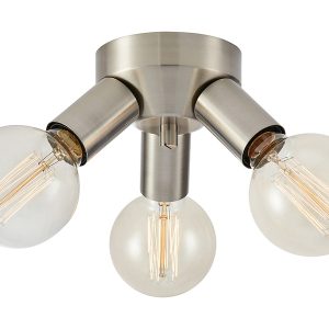Lampa sufitowa Mazzo 3-punktowa metalowa srebrna 57564