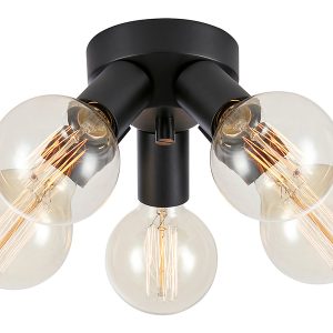 Lampa sufitowa Mazzo 5-punktowa metalowa czarna 57565