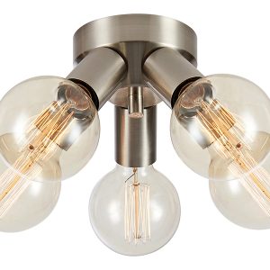 Lampa sufitowa Mazzo 5-punktowa metalowa srebrna 57572