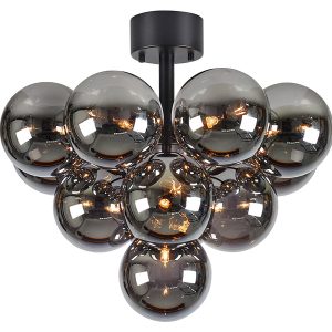 Lampa sufitowa Merlot 13-punktowa szklana czarna 577903 Lampa sufitowa Merlot 13-punktowa szklana czarna 577903