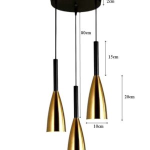 Lampa sufitowa metalowa klosz 659781